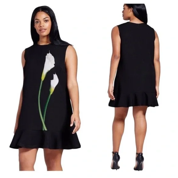 Victoria Beckham for Target black calla lily Dress - Picture 3 of 3